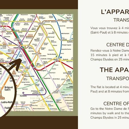 Typical Parisian Duplex#4Pers#Le Marais Apartment ภายนอก รูปภาพ