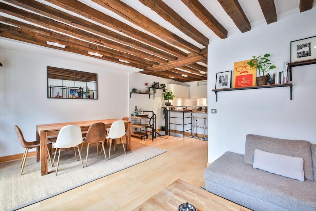 Typical Parisian Duplex#4Pers#Le Marais Apartment ภายนอก รูปภาพ