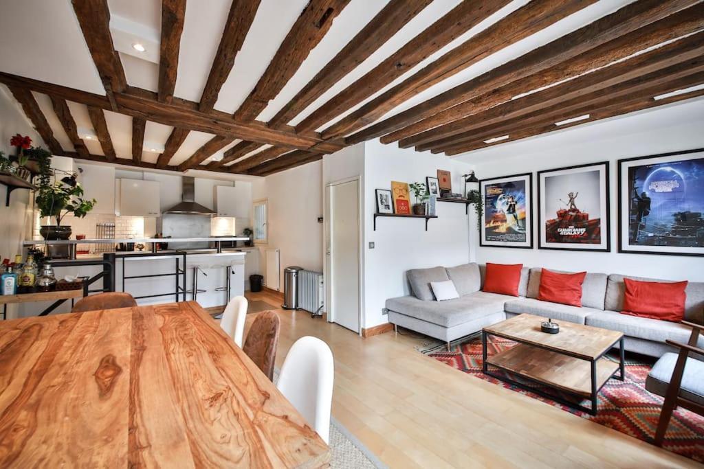 Typical Parisian Duplex#4Pers#Le Marais Apartment ภายนอก รูปภาพ