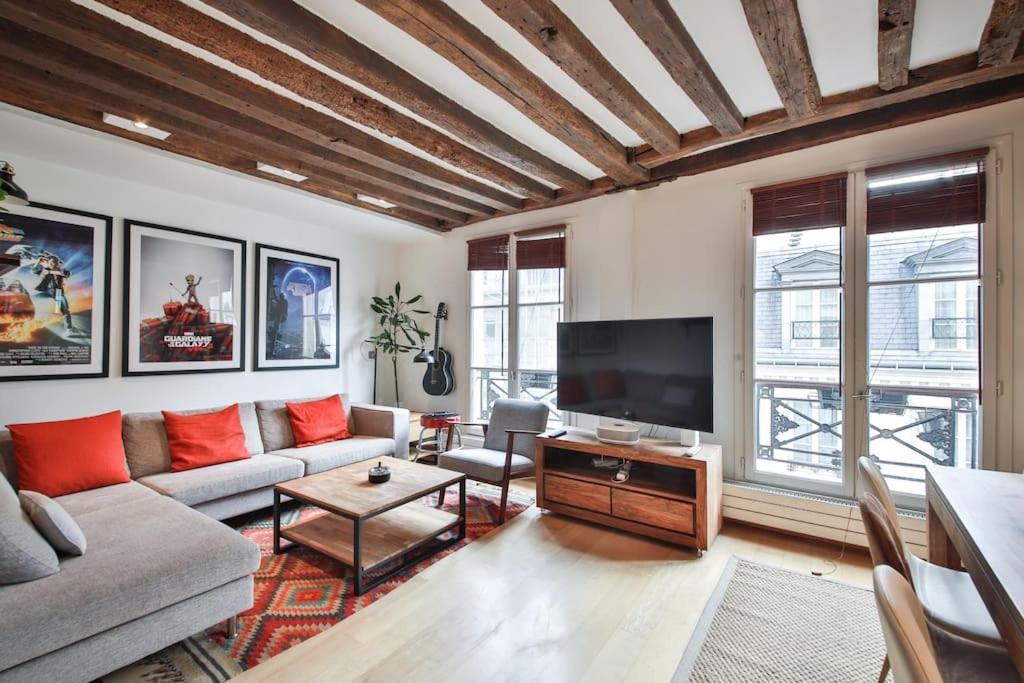 Typical Parisian Duplex#4Pers#Le Marais Apartment ภายนอก รูปภาพ